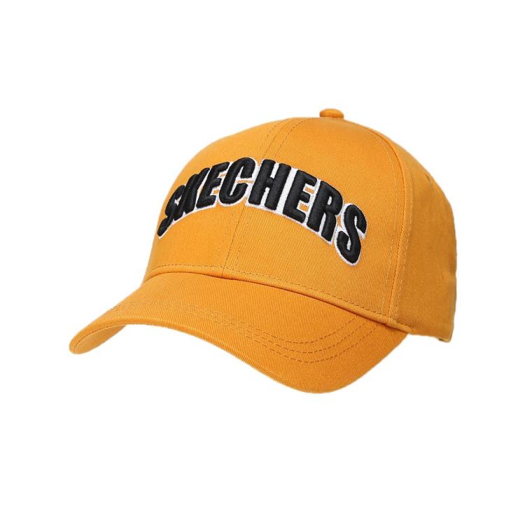 Skechers 【运动时尚】男女同款字母撞色鸭舌帽遮阳帽情侣款 In Yellow