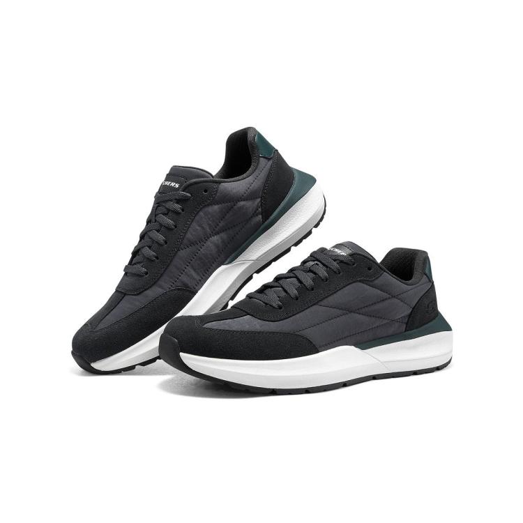 SKECHERS 斯凯奇 【舒适运动】男鞋复古慢跑鞋休闲鞋休闲运动鞋男德训鞋百搭秋冬季