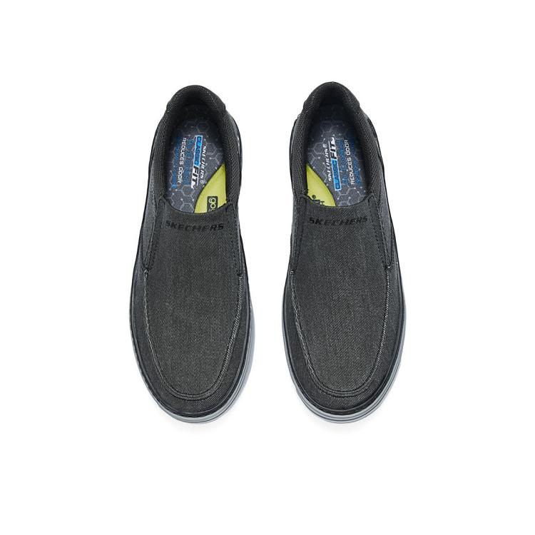 SKECHERS 斯凯奇 【舒适柔软】男鞋一脚蹬男休闲鞋防滑耐磨舒适透气春秋季