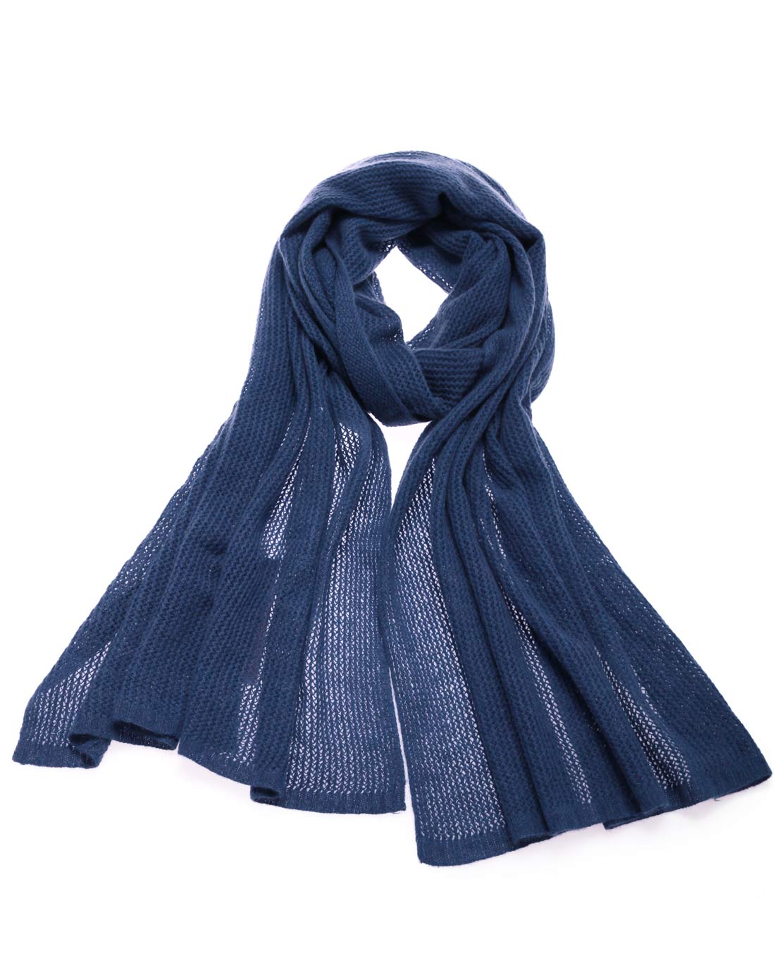 女款深蓝色时尚围巾