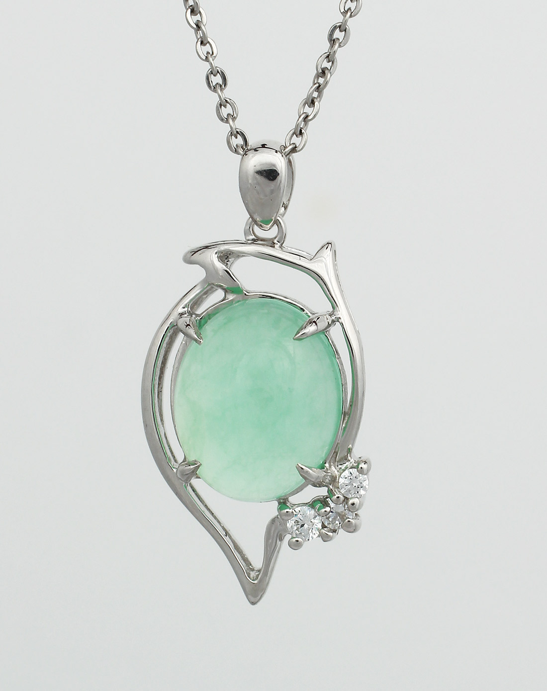 周六福珠宝专场-s925银玉髓吊坠