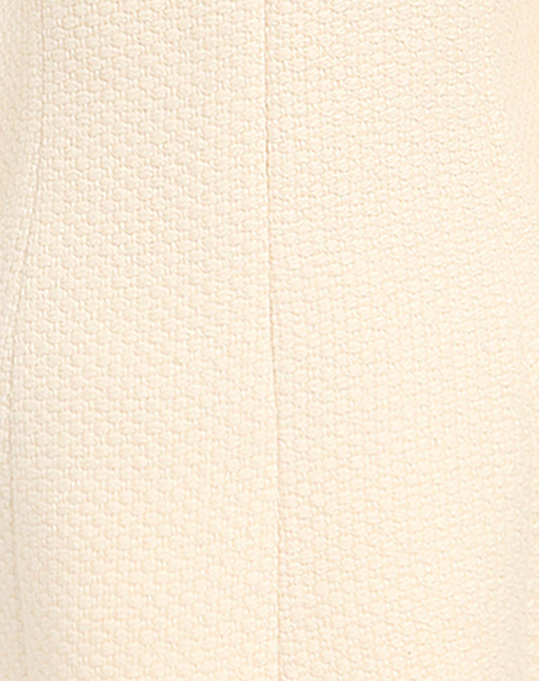 斯文大方米白色拼网纱长袖毛呢大衣