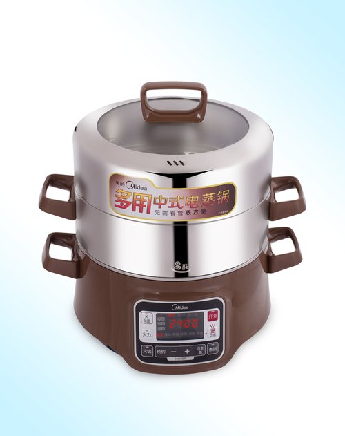 美的 智能预约大容量多功能电蒸锅价格(怎么样)_易购新品上架比价频道