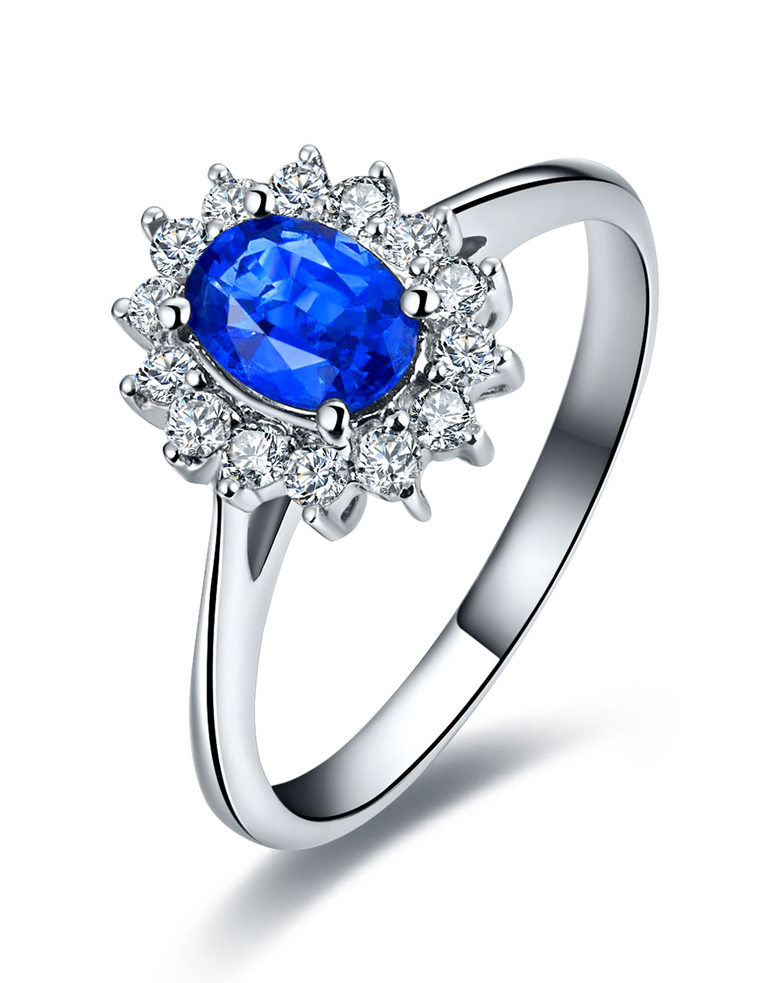 蓝宝石戒指和钱图片(蓝宝石戒指镶嵌首饰图片大全)