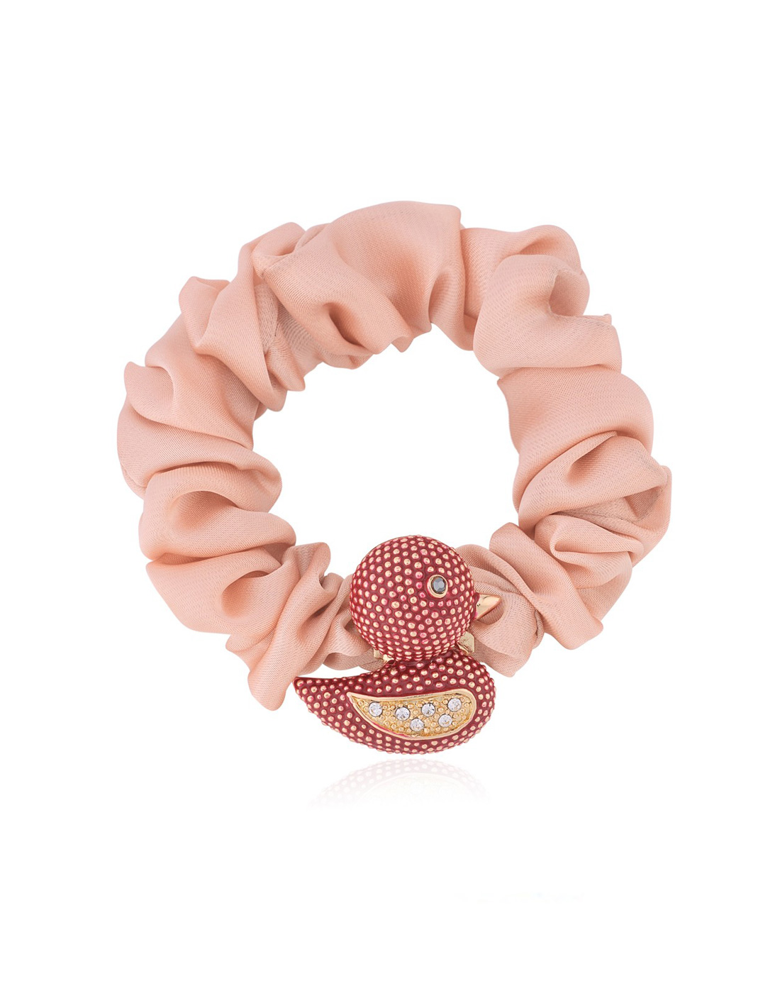 红色可爱糖果色大黄鸭发圈