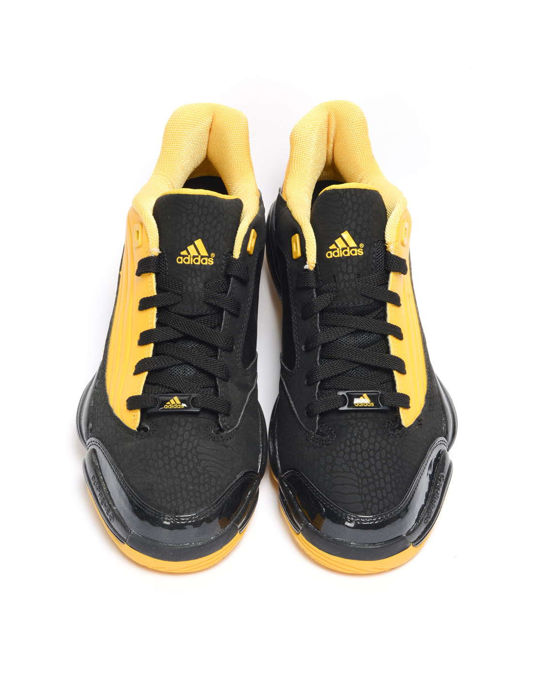 阿迪达斯adidas男鞋专场-男子黑/黄色篮球鞋