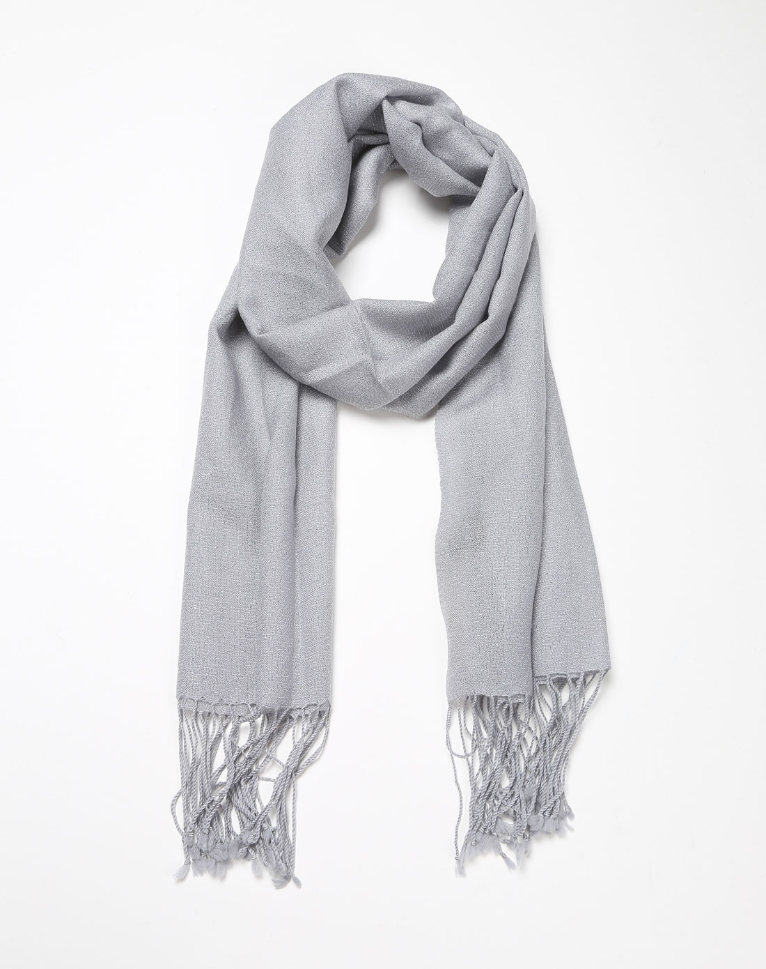 金丝装饰灰色百搭围巾披肩