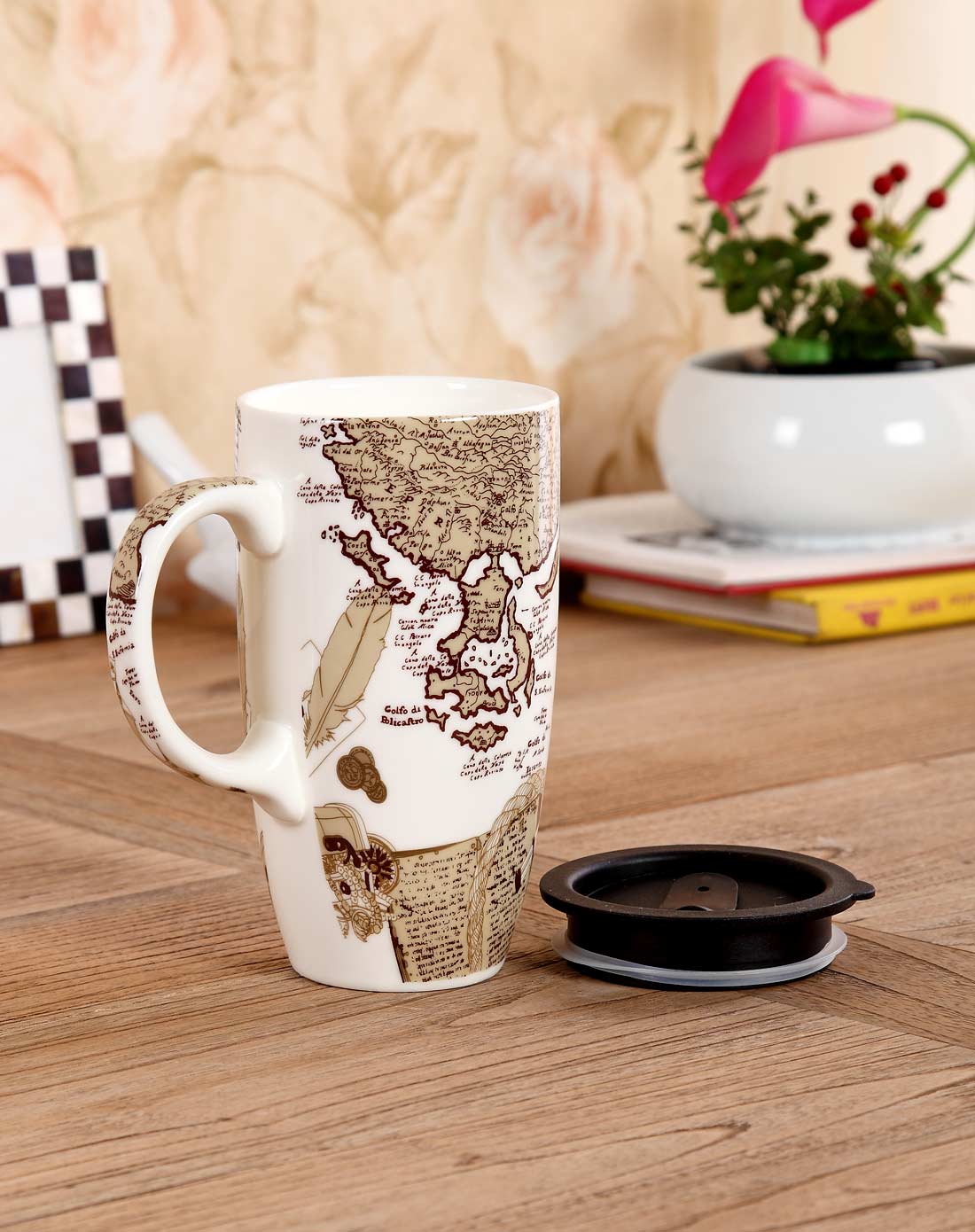 创意彩绘马克杯-航海图