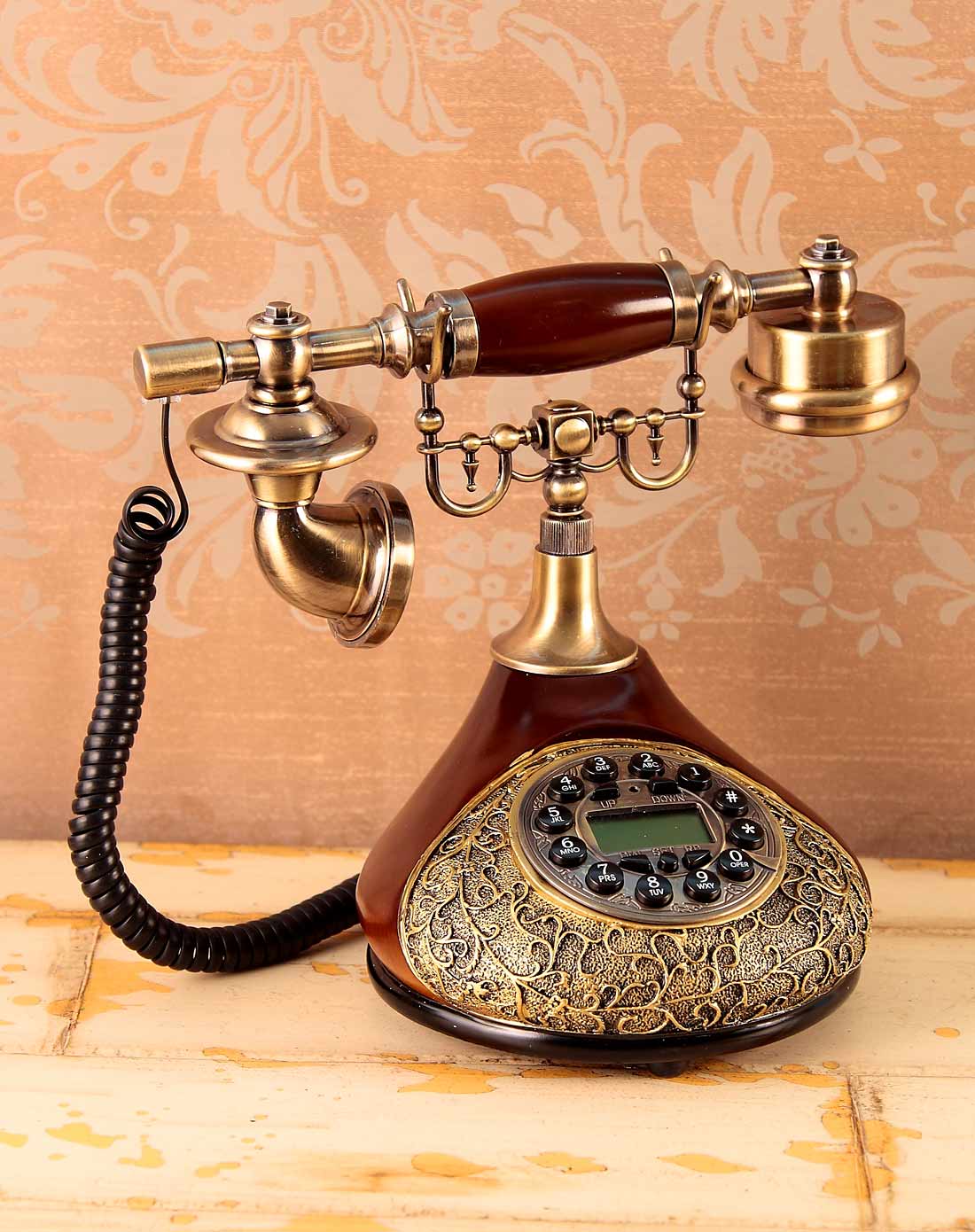 欧式复古电话机-黑色经典