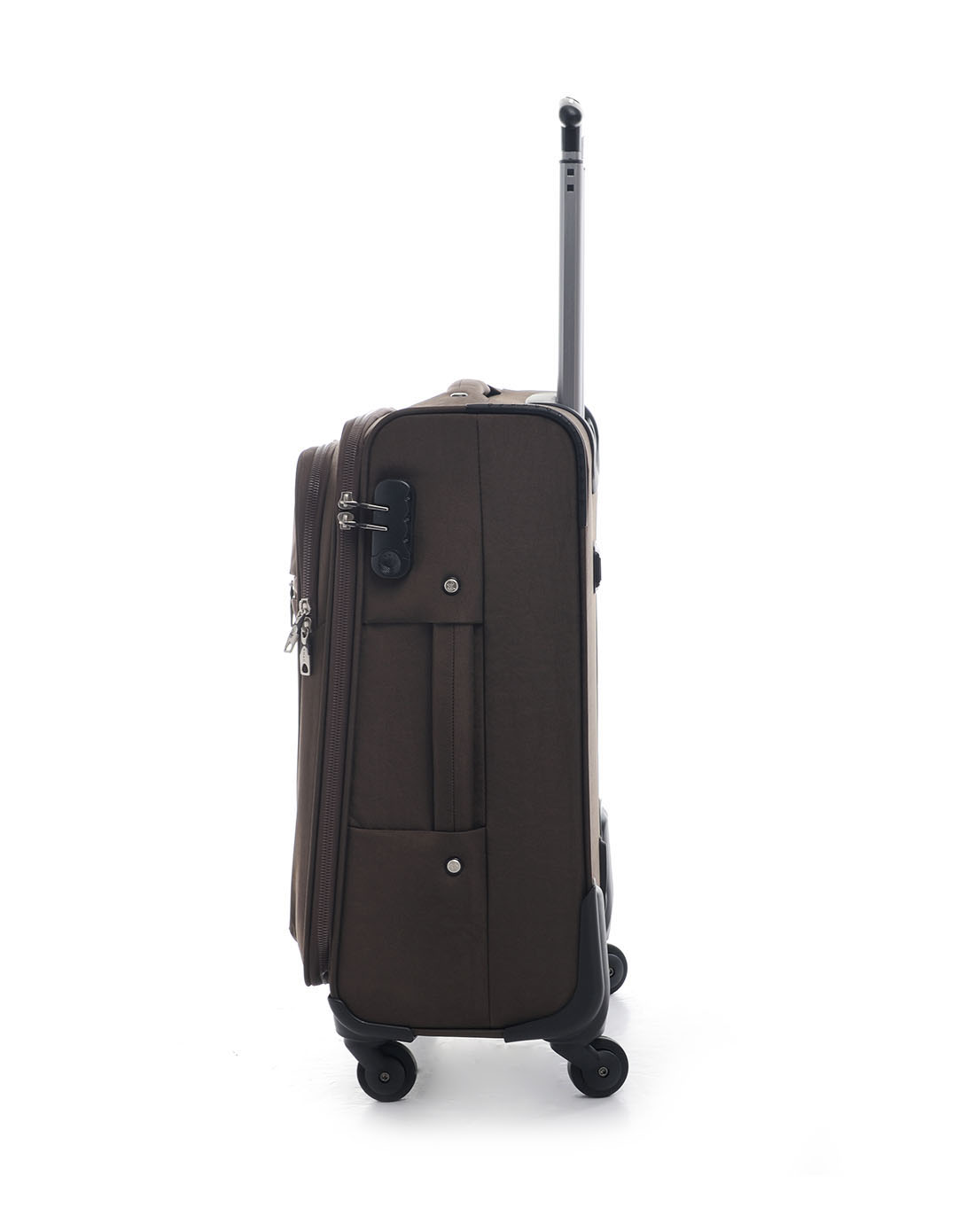 男款20寸啡色高端进口防水布拉杆箱