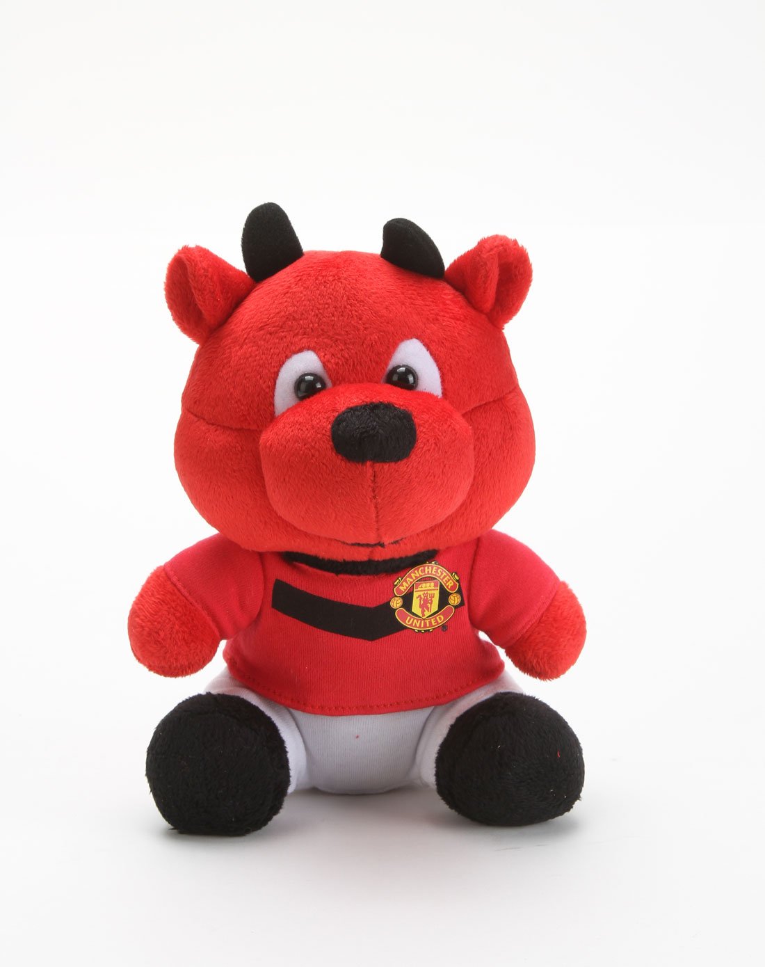 mu 中性红色曼联吉祥物红魔怪8寸毛绒公仔