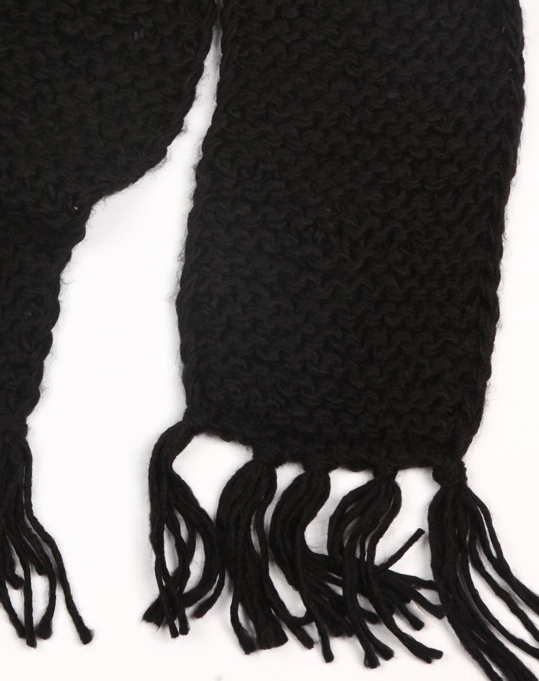 冬季编织围巾黑色