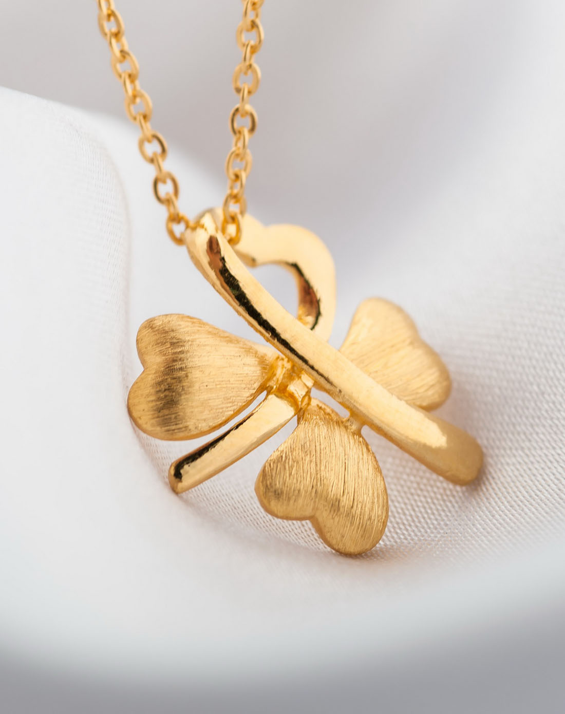 潮宏基 四叶草印记 足金/黄金吊坠/挂坠