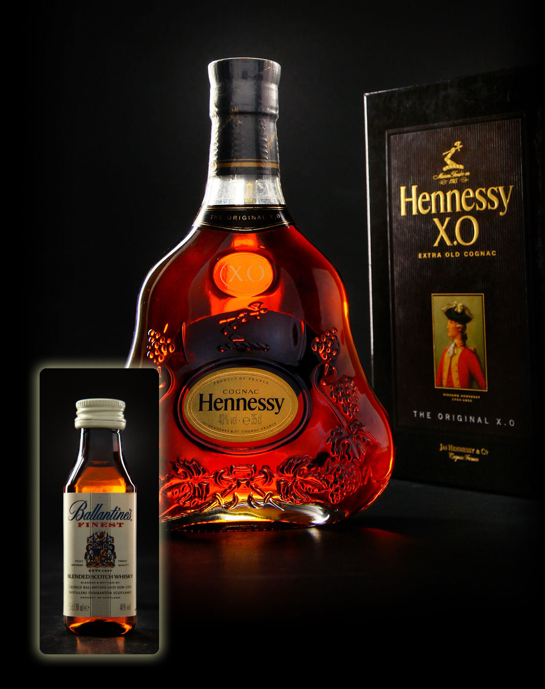 轩尼诗 x.o 350ml 百龄坛特醇酒伴 50ml