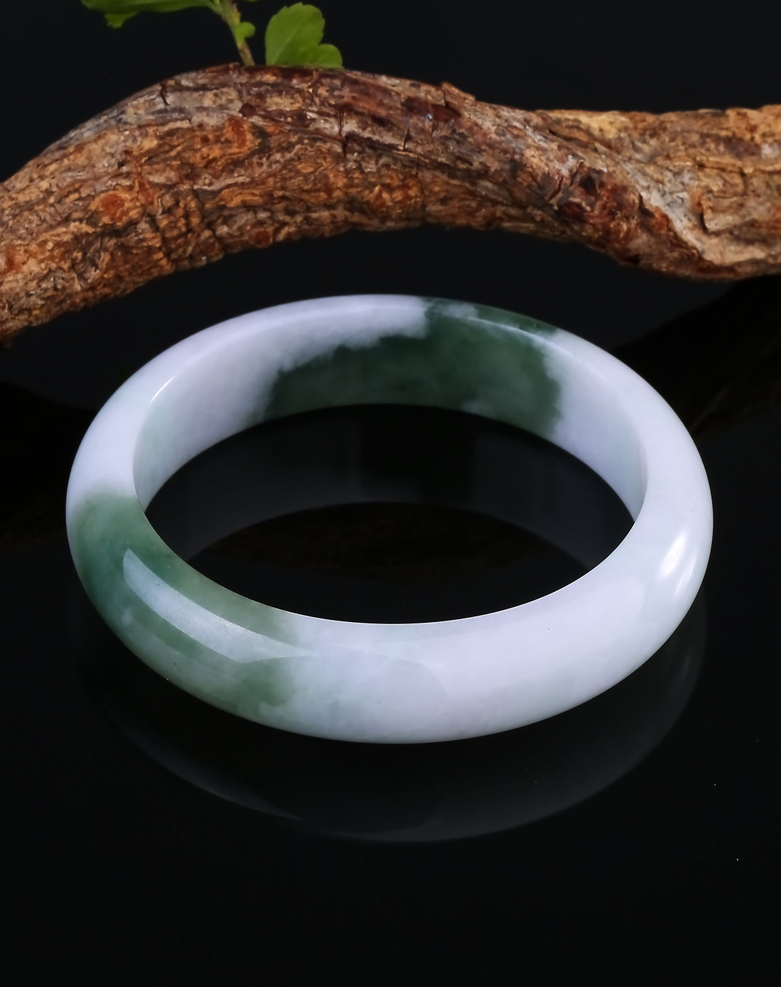 豆种半油青圆镯