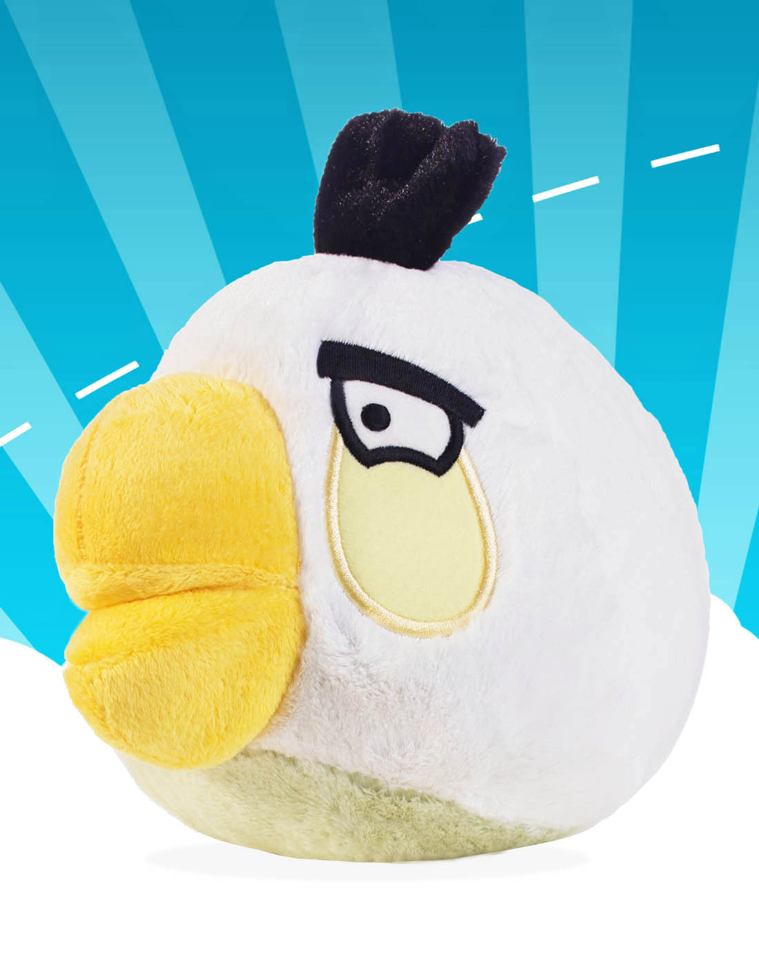 愤怒的小鸟白鸟毛绒公仔