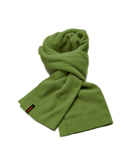 蓝橙中性款橄榄绿摇粒绒围巾