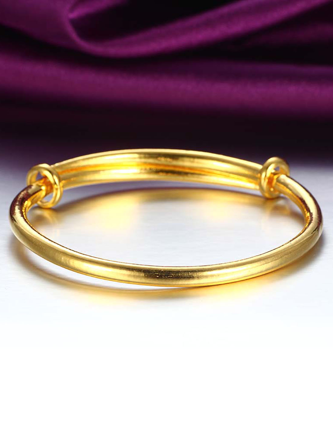 千足金手镯 简单18.0g