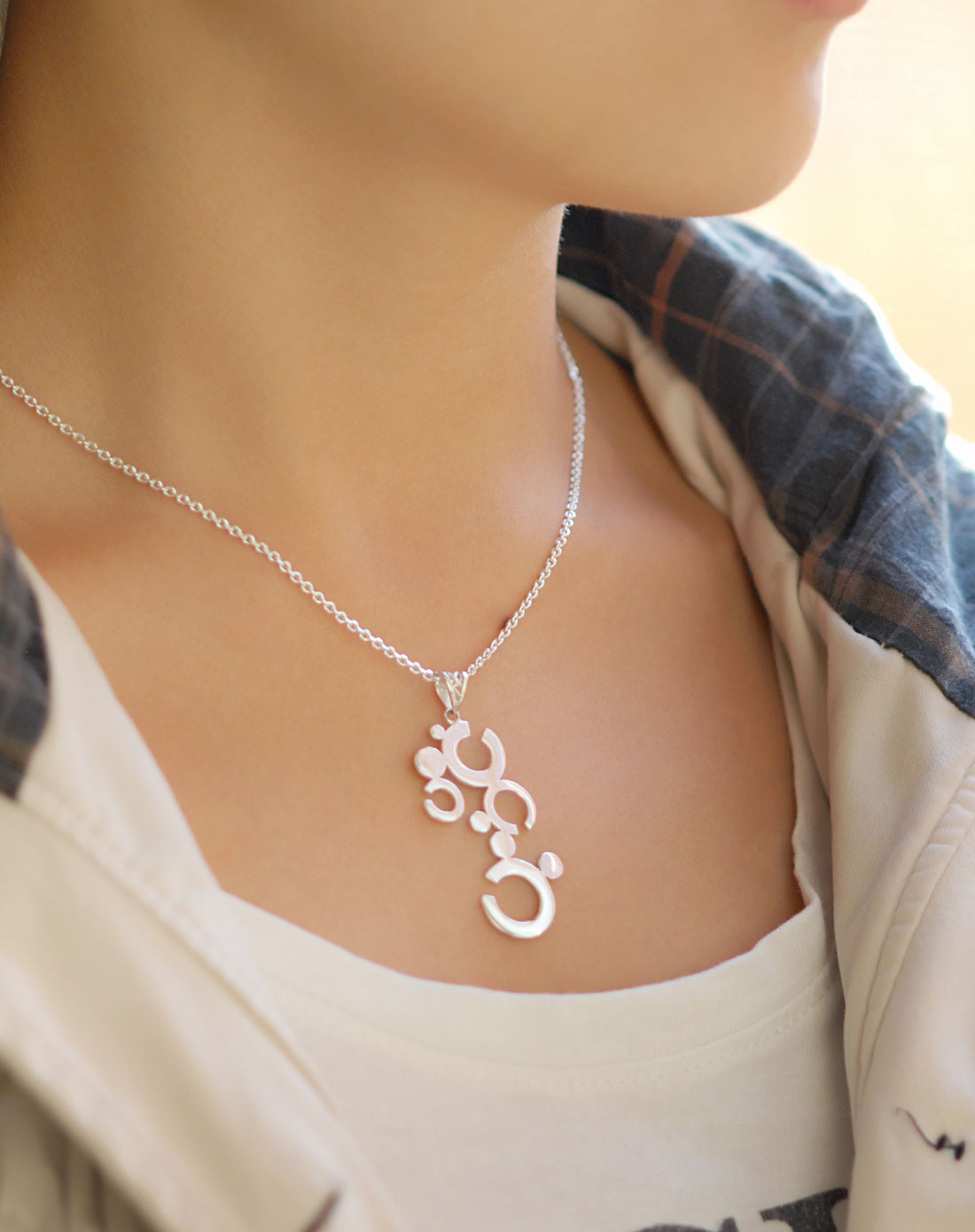 海盗船pirateship女款银白色迷你圆环项链21396_唯品会