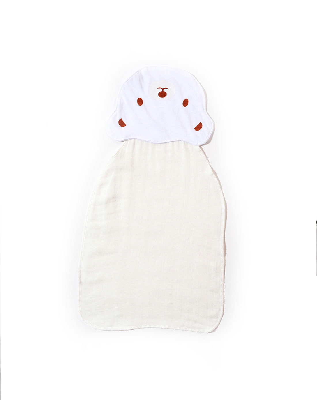 安茵儿aninkids 竹纤维卡通吸汗巾4条入(熊 兔) 柔软透气防感冒