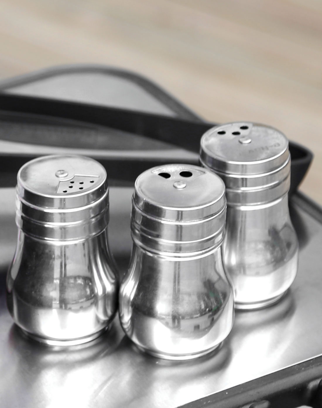 银色世家畅味不锈钢调料罐(3只装)