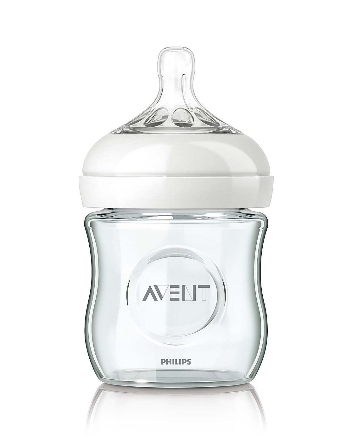 新安怡宽口径自然原生玻璃奶瓶4oz/120毫升