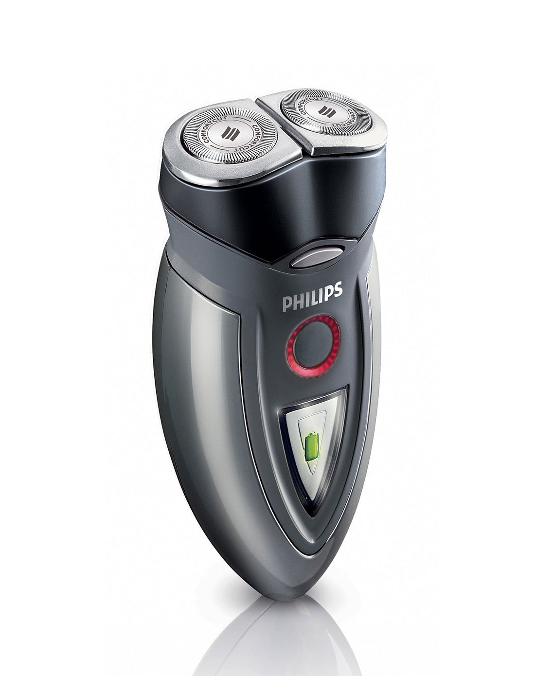 > 灰色双刀头剃须刀