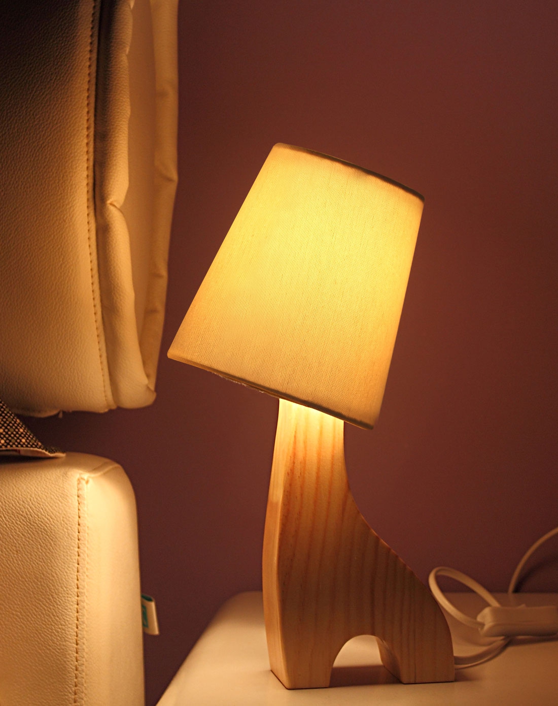 森林宠物原木台灯