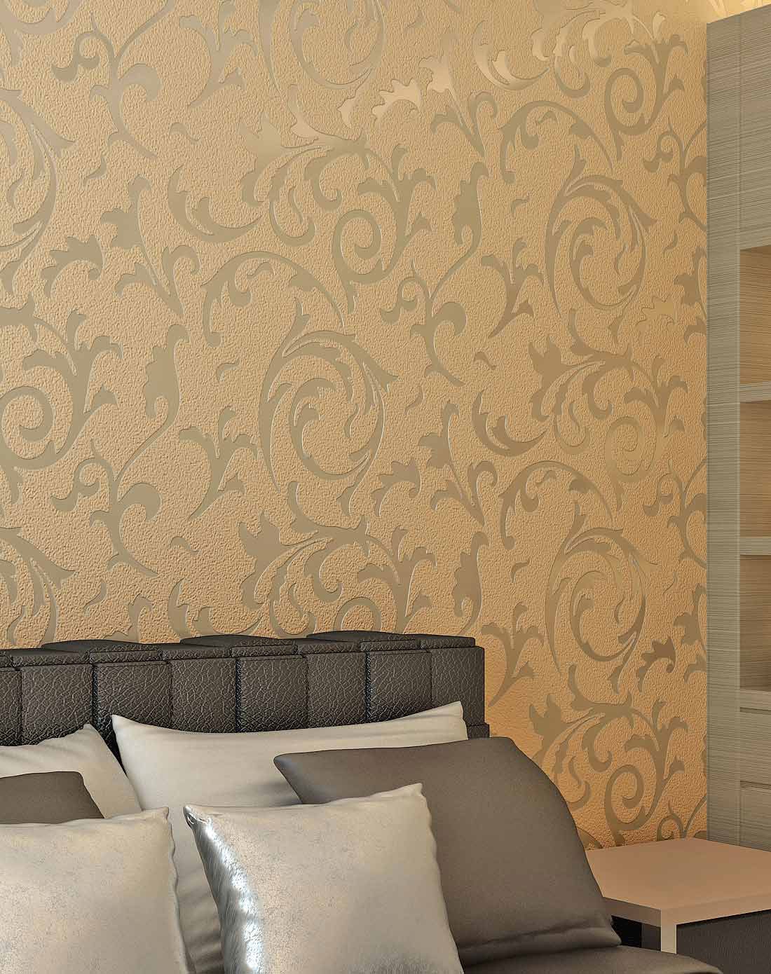 纸尚美学墙纸专场欧式简约高档鹿皮绒壁纸t66012_唯品会