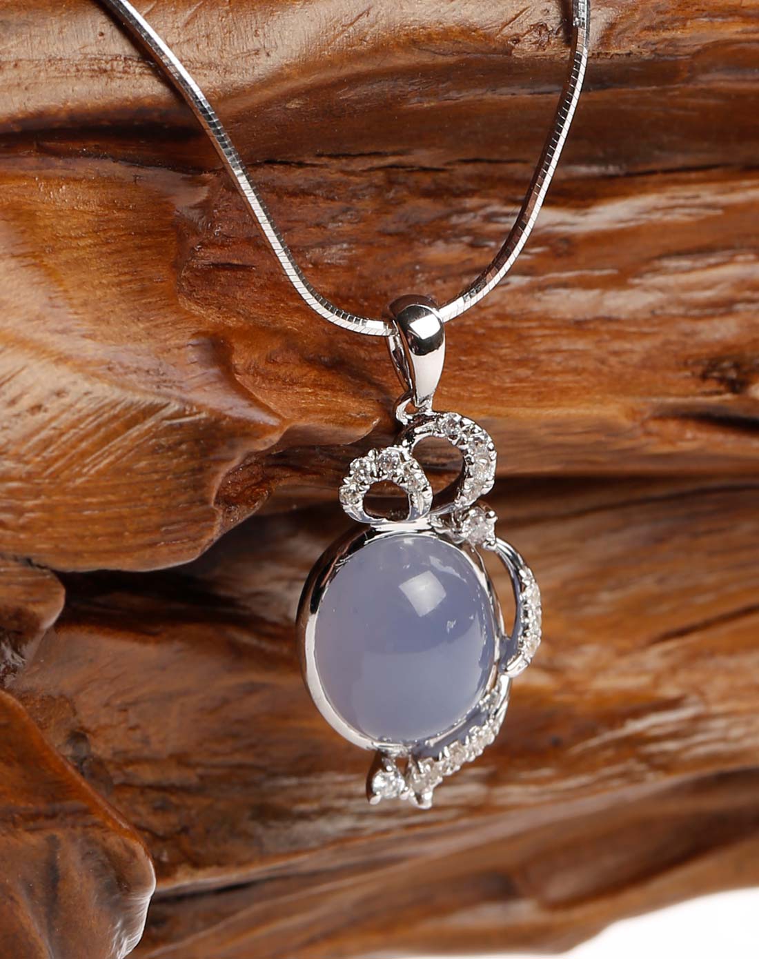 925银蓝玉髓吊坠