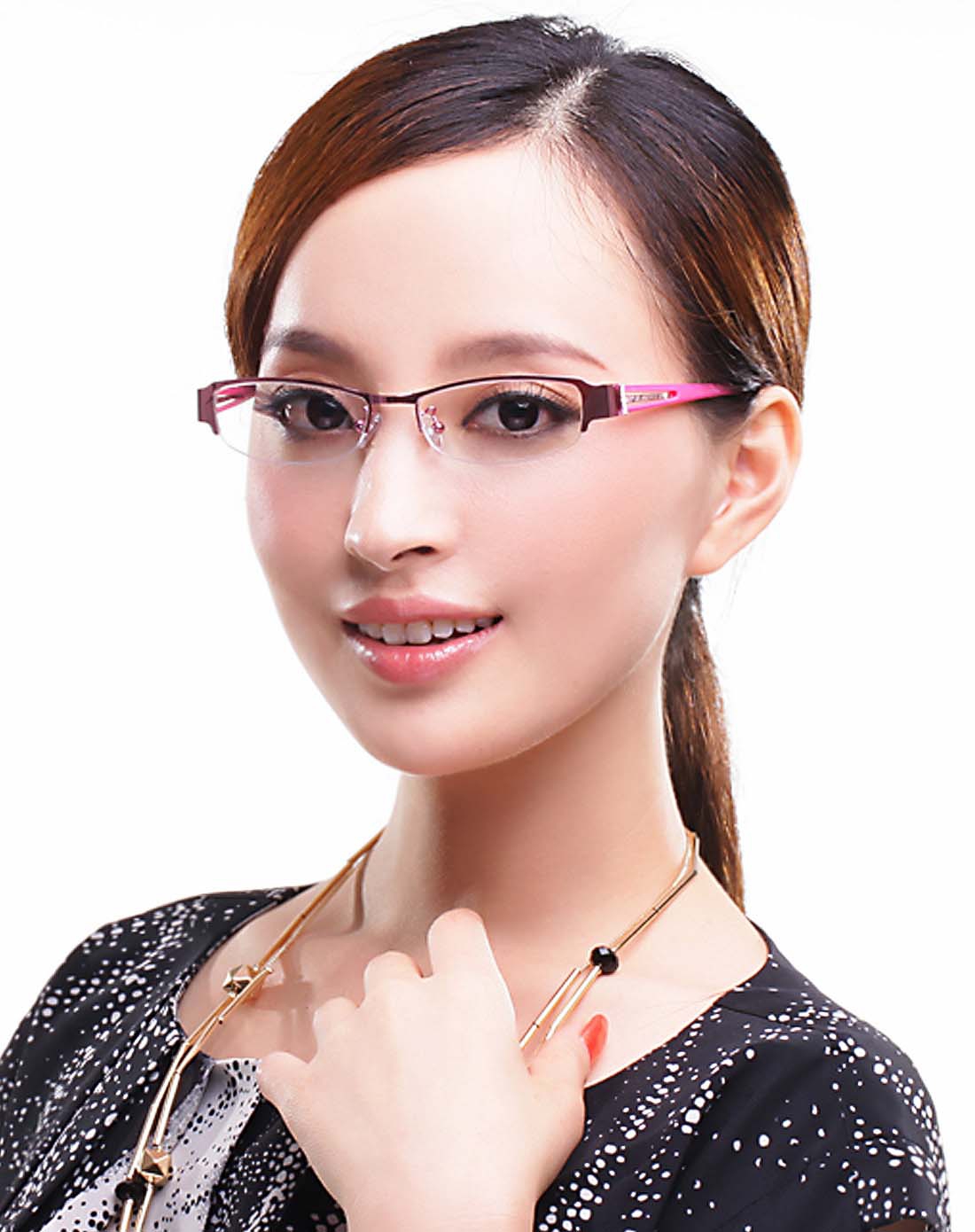 时尚眼镜混合专场-益盾 商务女款金属款防辐射护目镜(三色可选)