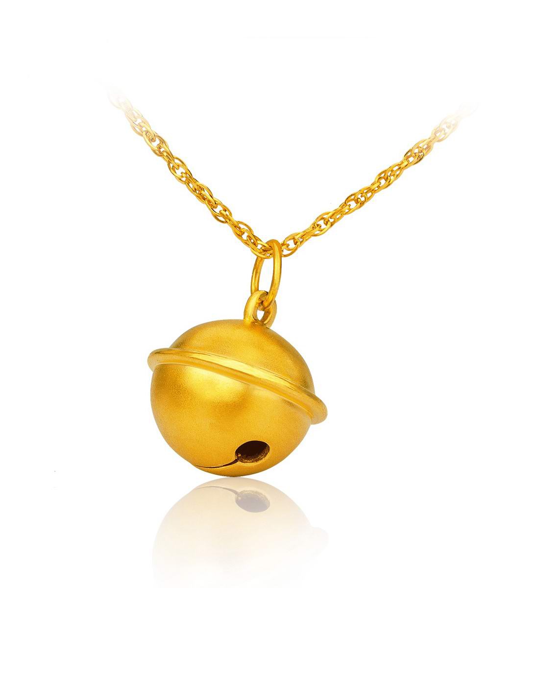 哆啦a梦 小铃铛 黄金/足金吊坠(专利款)