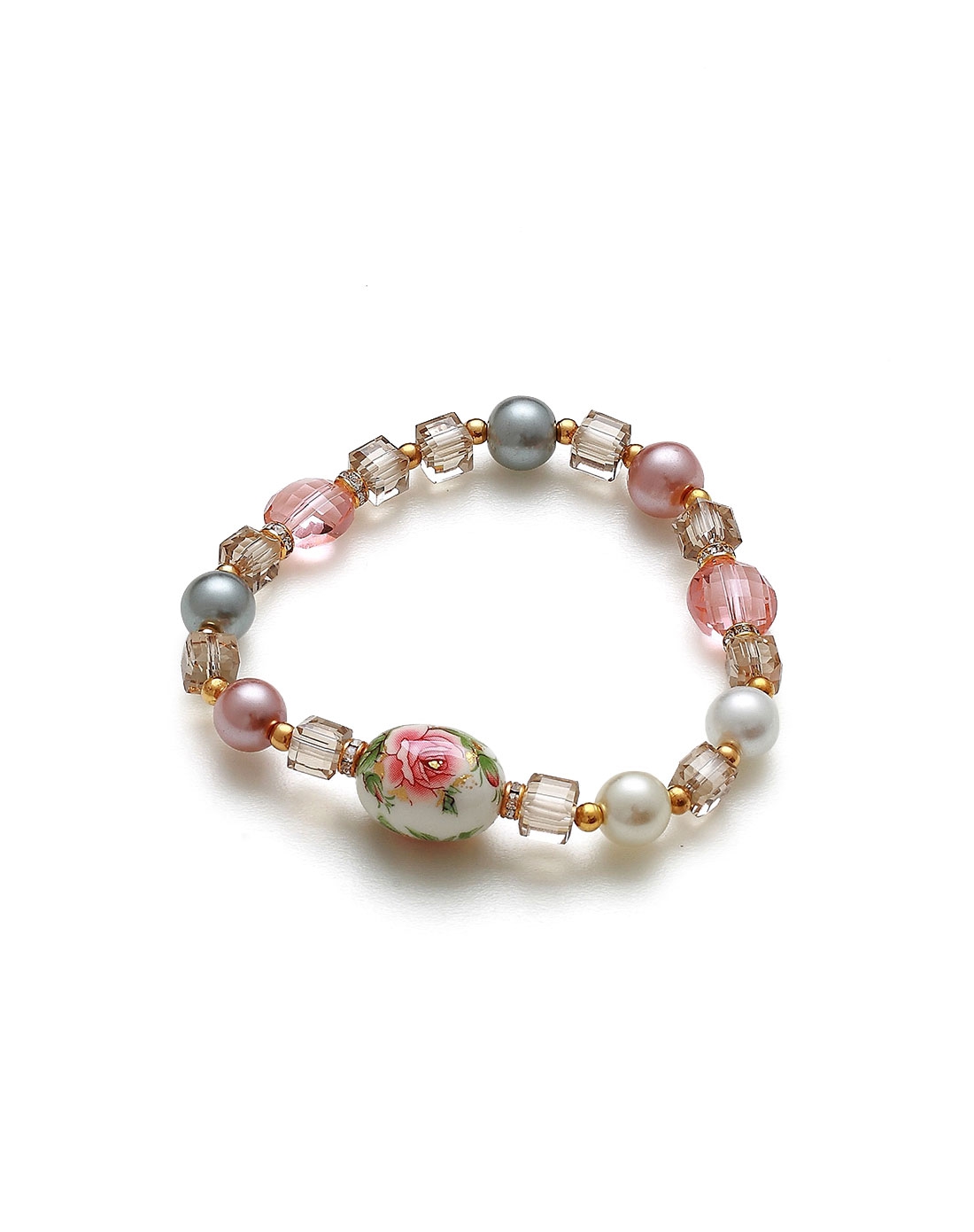 华丽炫彩手绘珠奥地利水晶手链