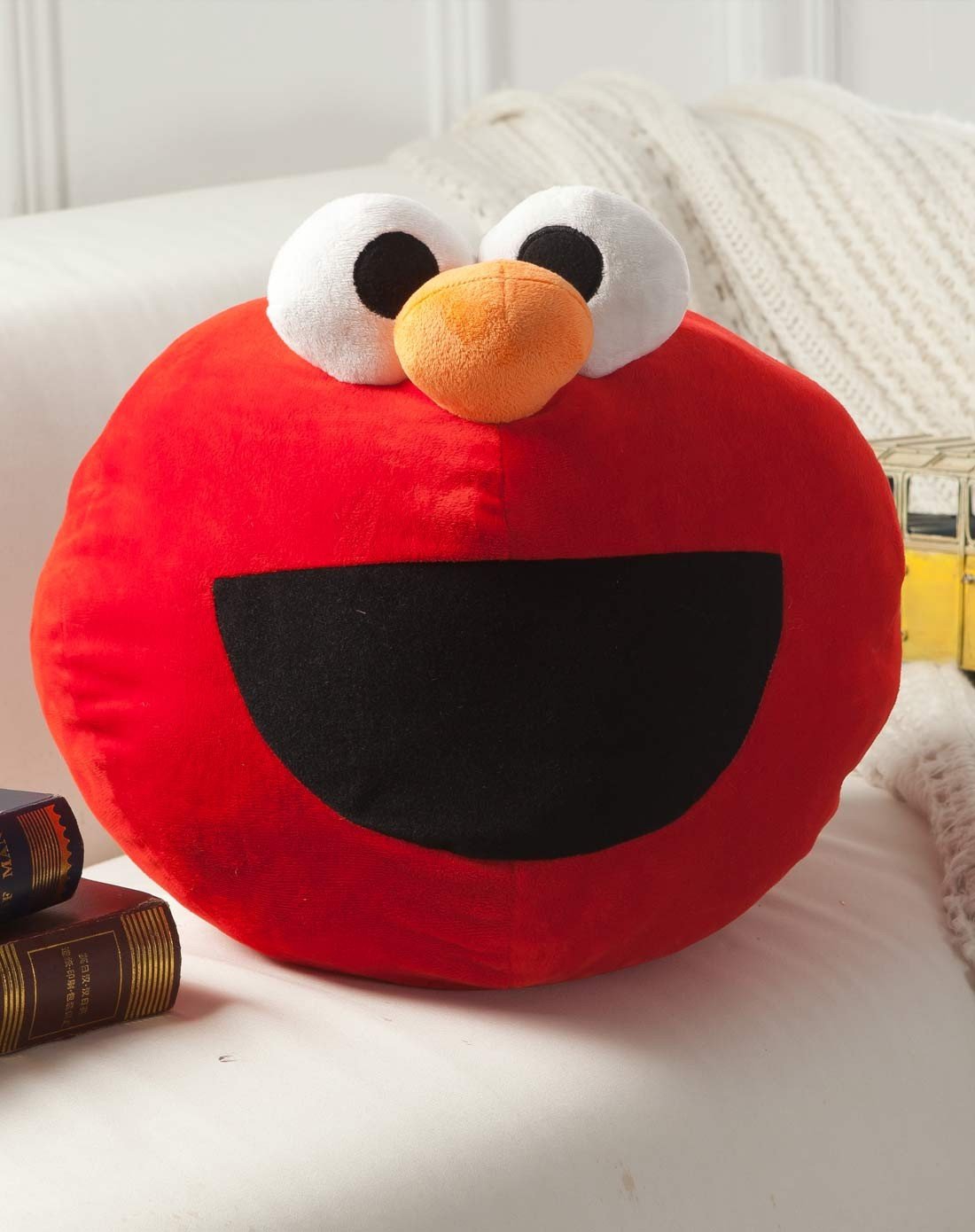 35*35cm芝麻街公仔枕(红)