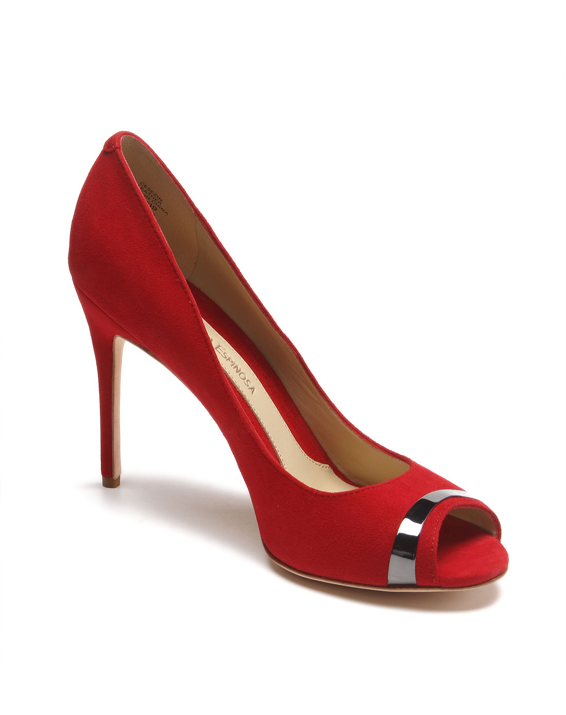 carolinna espinosa 鱼嘴深红色高跟鞋