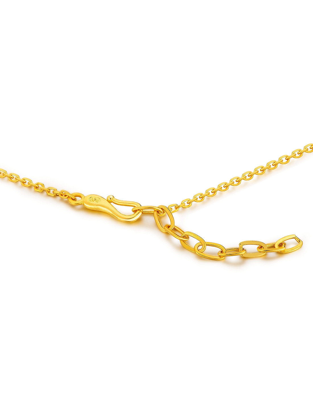 六福珠宝lukfook jewellery专场-千足金花火黄金项链套装项链(计价)8.