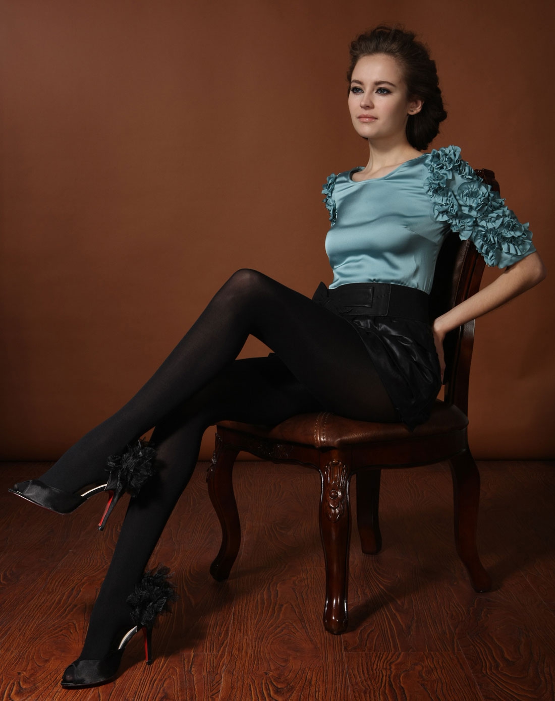 70d莱卡超弹美体天鹅绒连裤袜