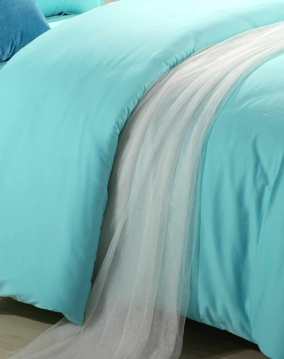 > 全棉青色被套1.8米床