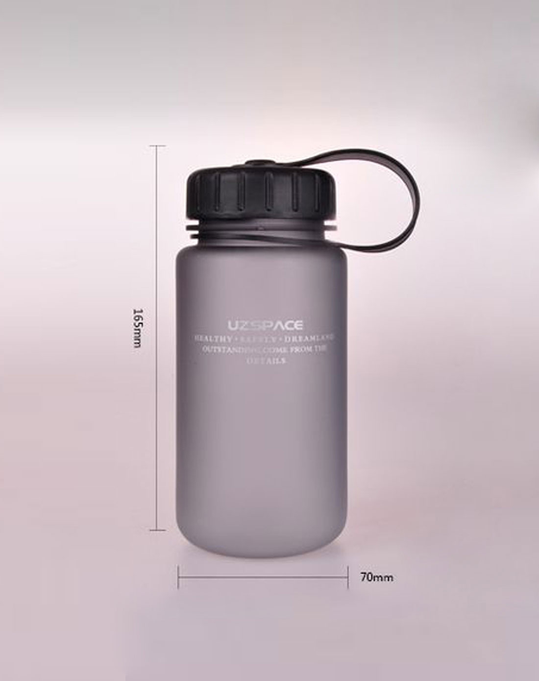 磨砂炫彩带盖户外运动水杯400ml