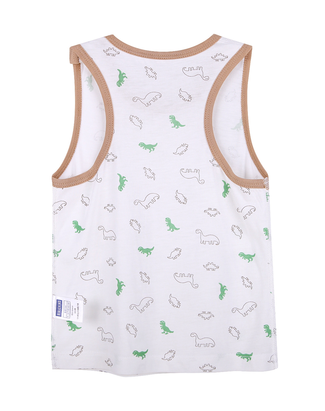 男童白底印花竹纤维背心 90cm