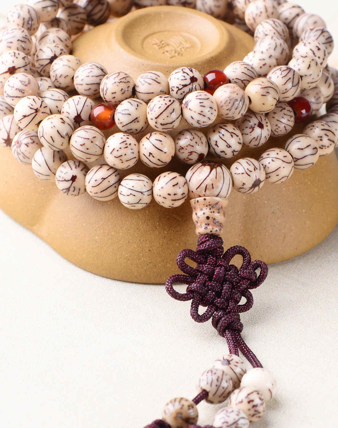 富贵祥和108粒金丝菩提多圈手链