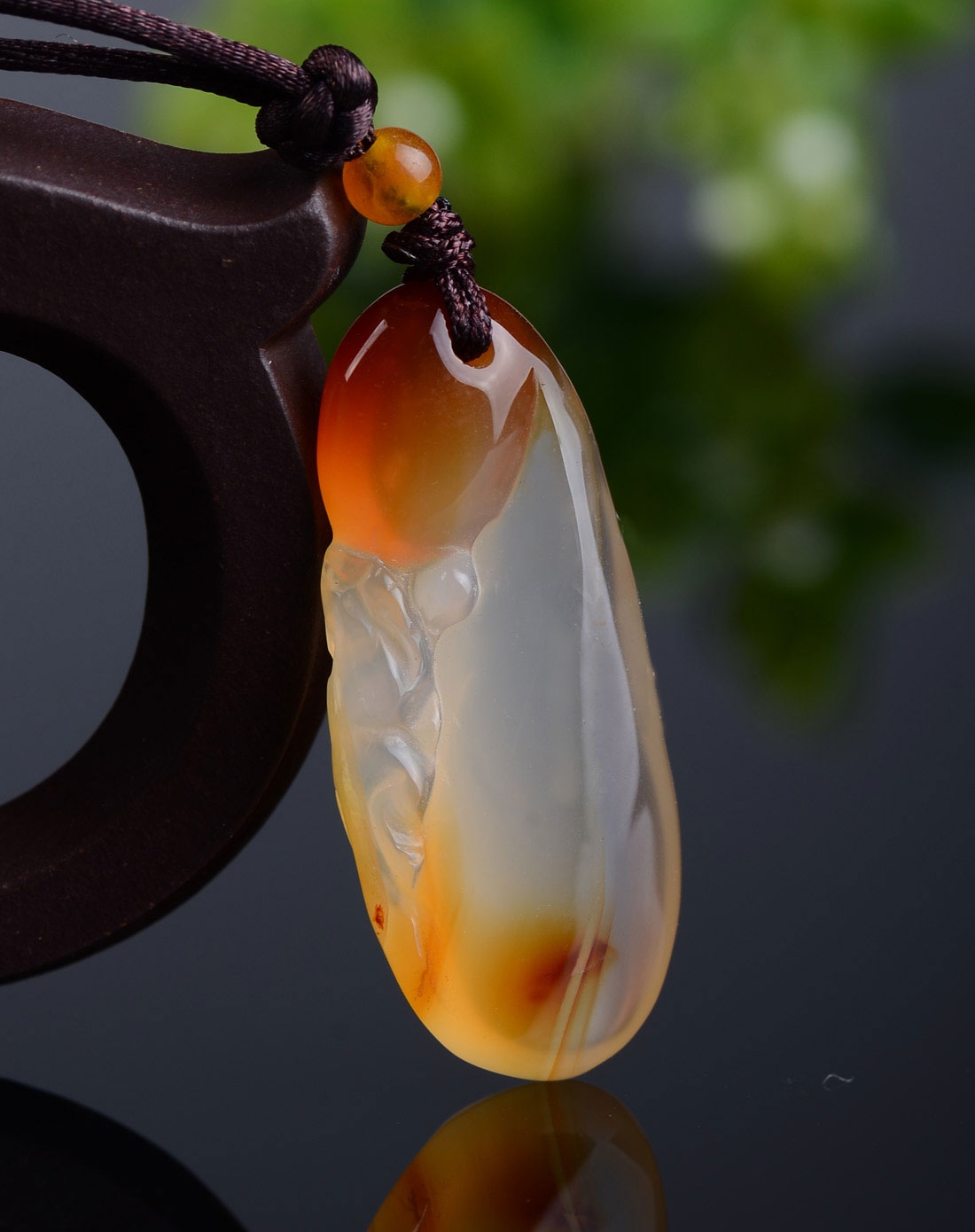 天然玉髓如意挂件