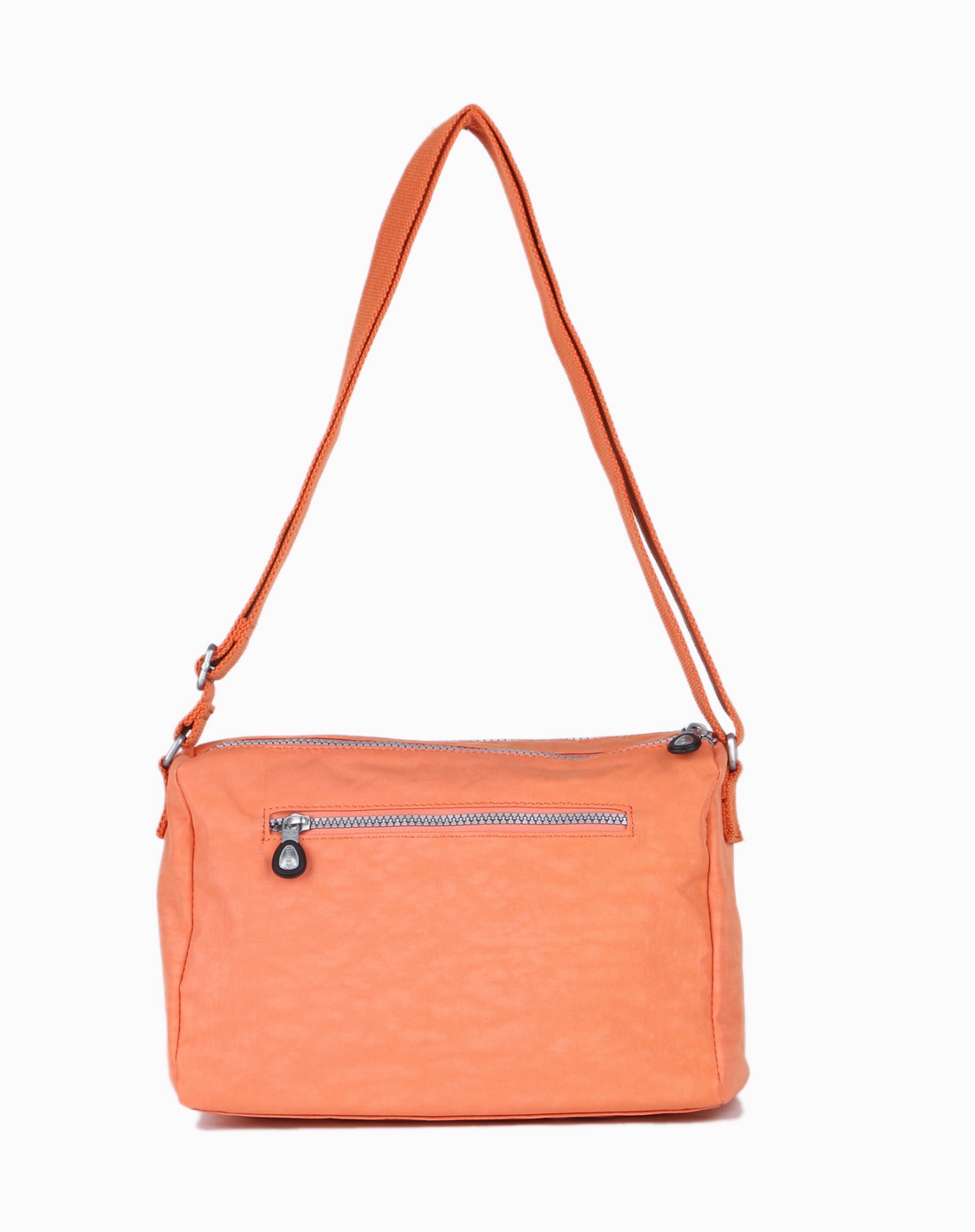 女款橘色纯色斜挎包