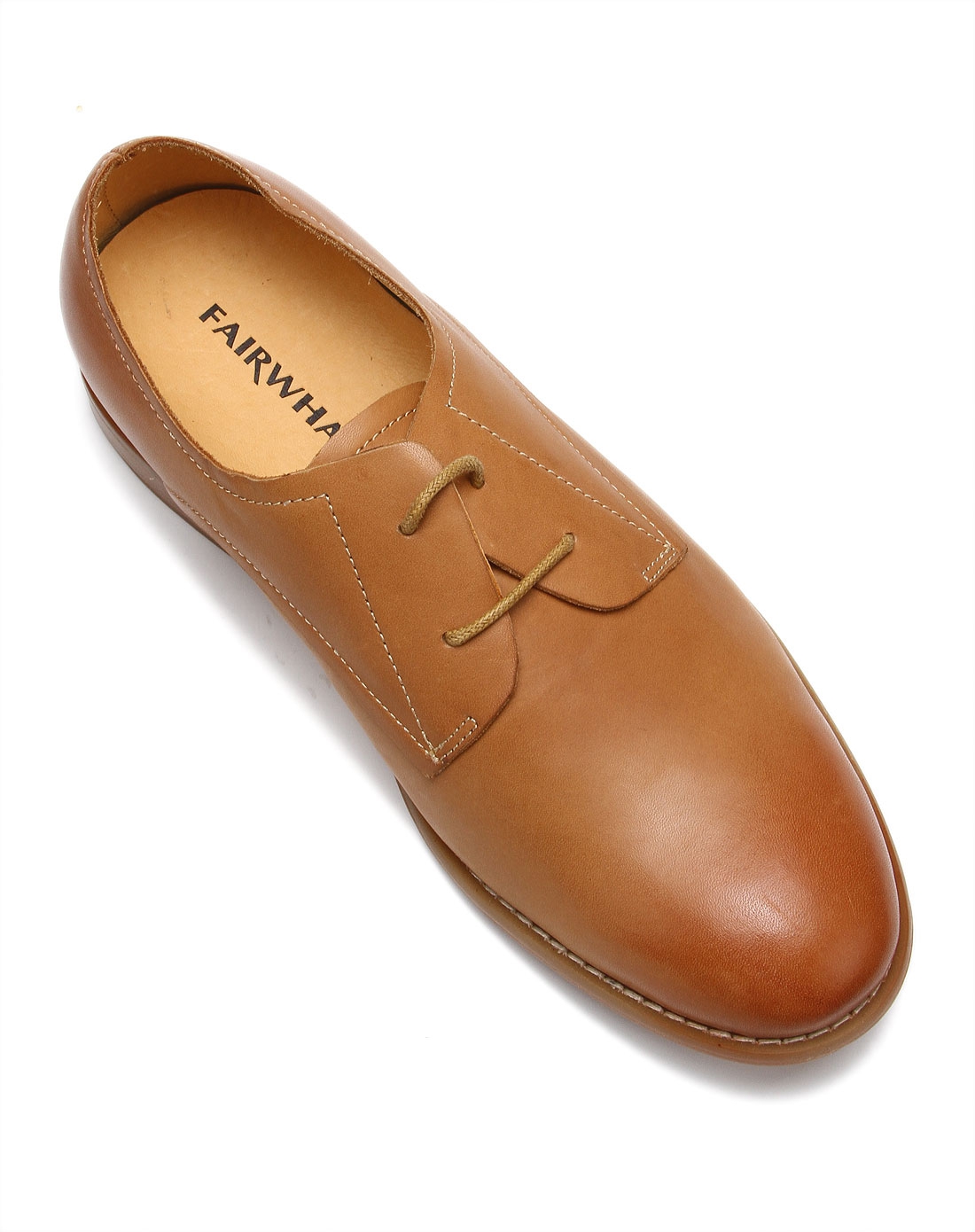 浅棕色简约时尚牛皮鞋