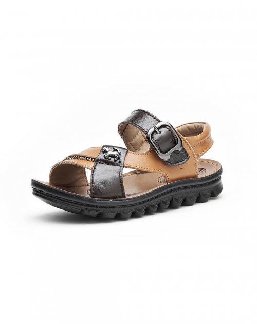 杰米熊 杰米熊男童棕色透气防滑时尚凉鞋