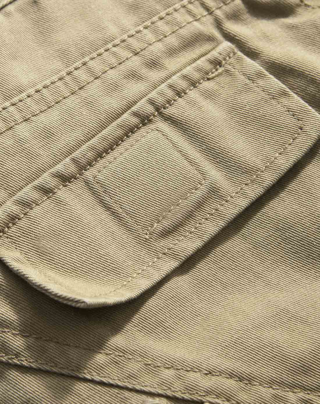 男童深卡其布色休闲裤