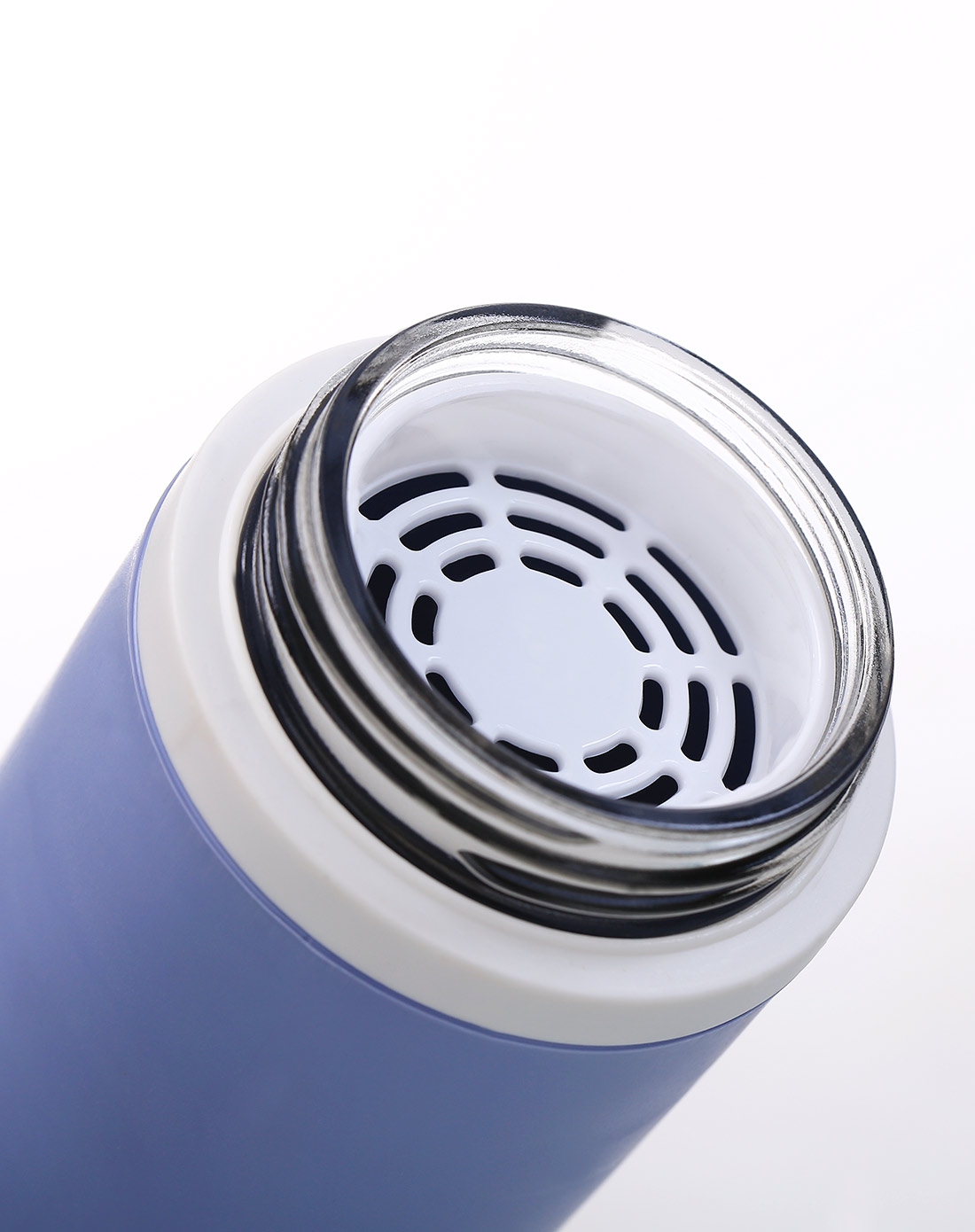 > 蓝色玻璃内胆保温杯