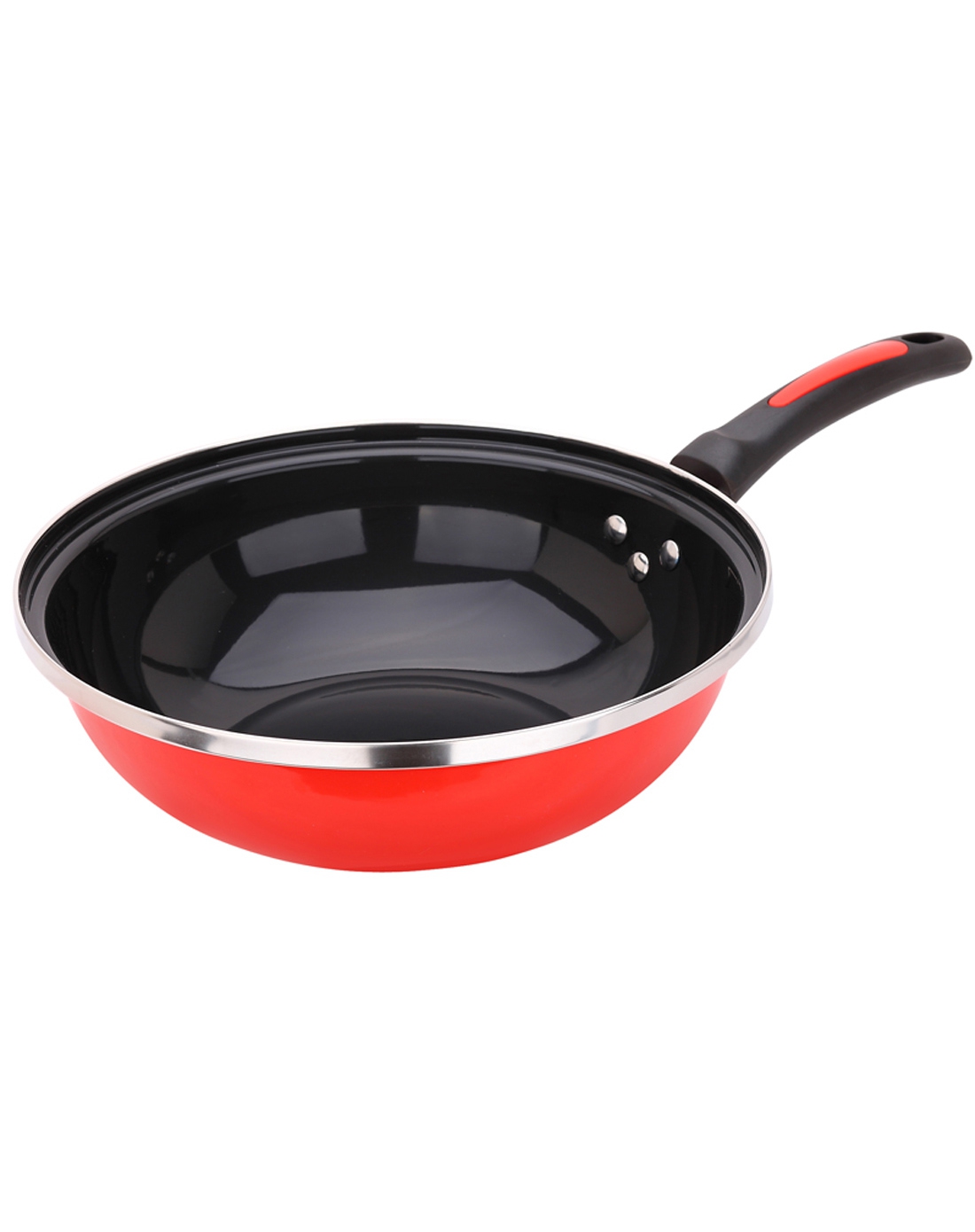 炫彩系列搪瓷炒锅32cm