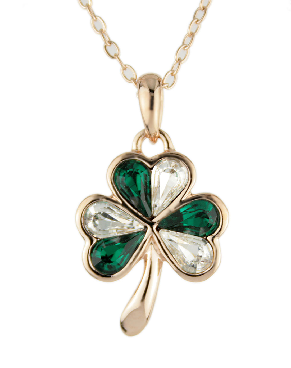 幸福三叶草-18kgp合金项链