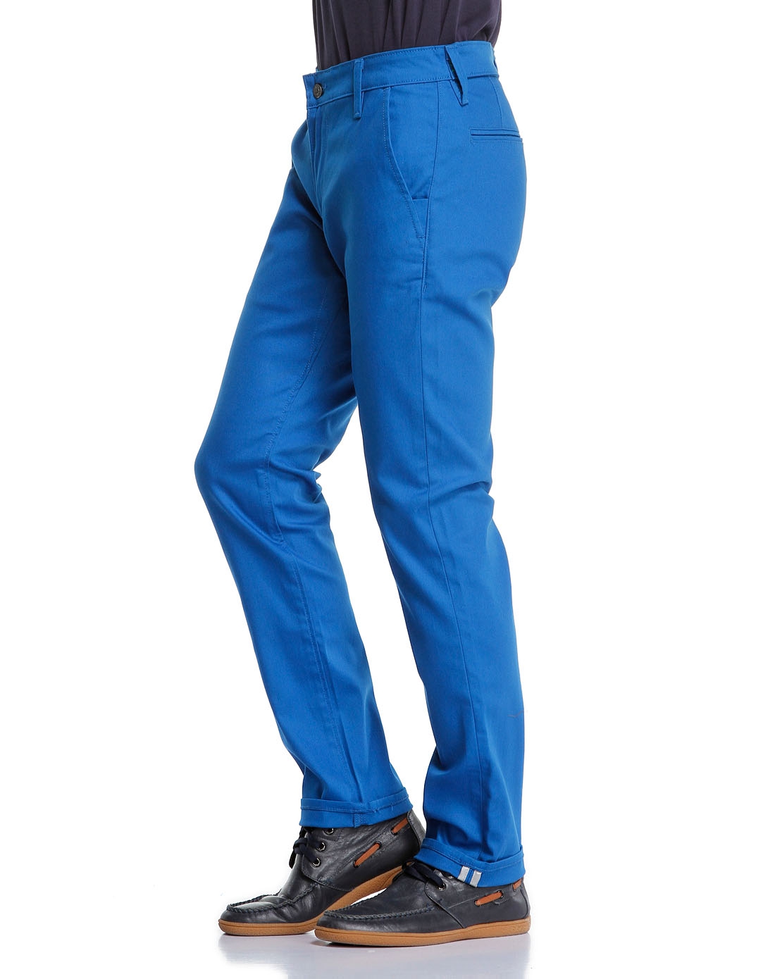 男款蓝色休闲百搭长裤